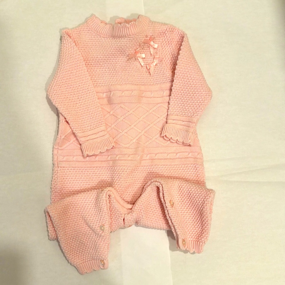 Dani Exclusive Design Sweater Knit Baby Romper